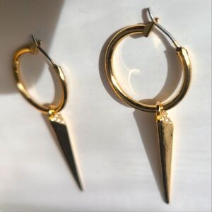 KENDALL & KYLIE Earrings rhinestone dangly spikes